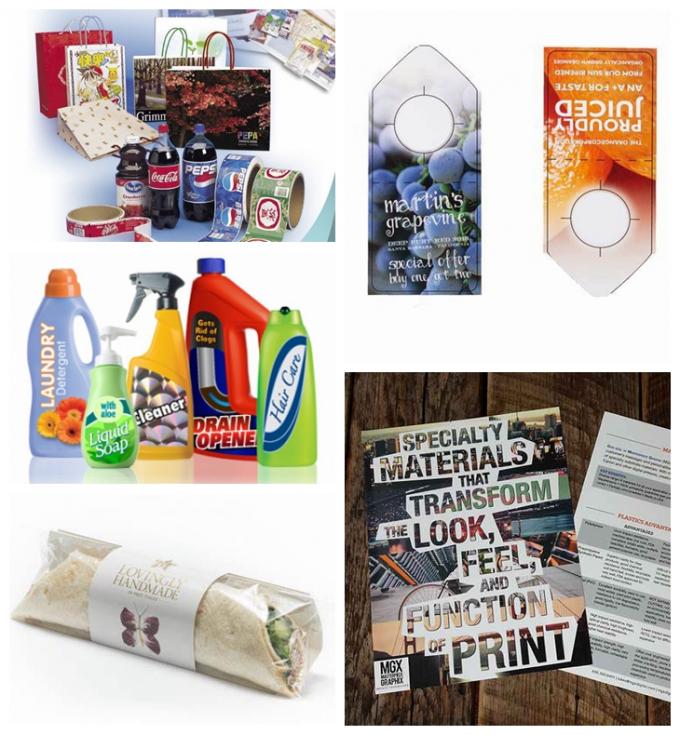 PP desgarrables no- reciclables que cubren el papel sintético para las etiquetas adhesivas