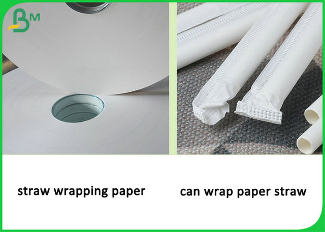 Rollo de categoría alimenticia del papel de embalaje de la paja de 28m m 29m m para la paja del palillo o del papel