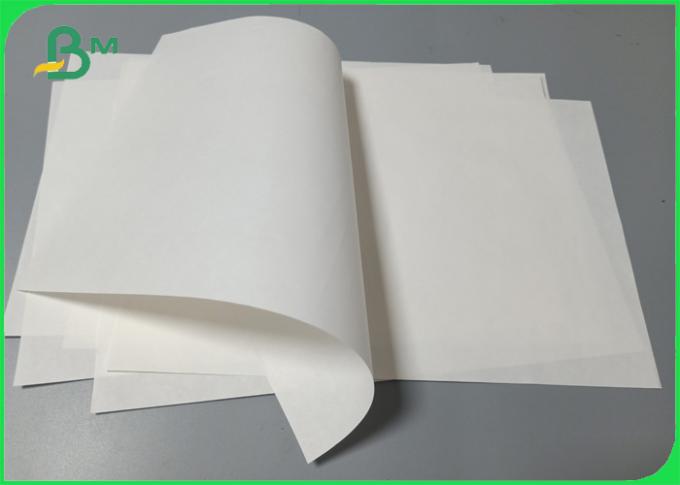 Rollo de papel blanco de Kraft de la categoría alimenticia de la pulpa de madera de Vrigin para el envasado de alimentos