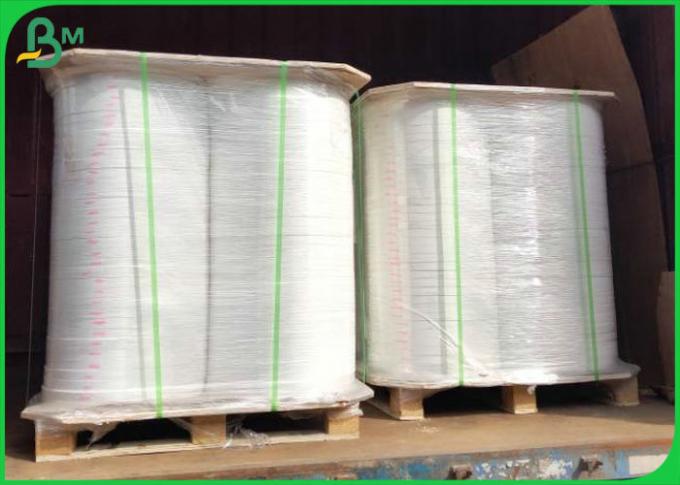 Anchura 28gsm Kraft blanco Rolls de la categoría alimenticia 32m m 44m m para Straw Wrapping Paper