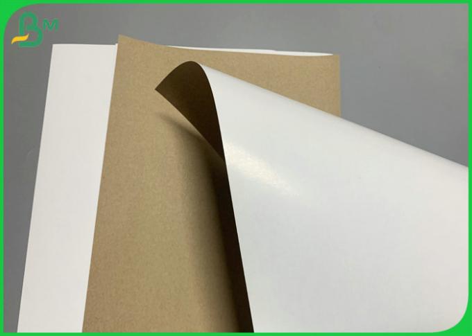 el blanco de la categoría alimenticia 350gsm cubrió el papel de papel de la caja de la comida de la pulpa de madera de la parte posterior de Kraft