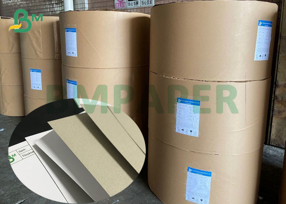 rollos enormes 350g 400g C1S Gray Back Duplex Paper Board para la caja de empaquetado