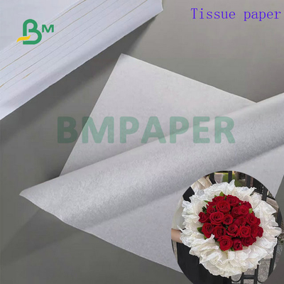 15 gramos - 19 gramos Rollo de papel de tejido imprimible translúcido sin recubrimiento para envolver frutas 1000 mm 1100 mm
