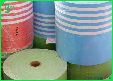 La aduana imprimió el rollo del papel de categoría alimenticia de 60gsm 120gsm para el rollo del papel de paja de beber de la impresión en color