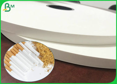 rollo blanco seguro del papel de cigarrillo de la categoría alimenticia de 26gsm 28gsm con 28m m 32m m 35m m