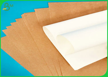 rollo enorme blanco sin recubrimiento del papel del arte del papel/de Brown de Kraft de saco de la Virgen de 40G 50G