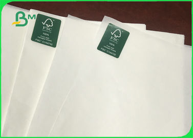 FDA Eco - papel de Kraft de saco blanco sin recubrimiento amistoso para los bolsos 30gsm 35gsm 42gsm