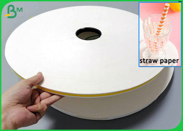 papel Slitted del rollo reciclable de 60Gr 120Gr para hacer la paja del papel de categoría alimenticia