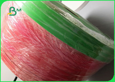 papel de Kraft rojo 60gsm/verde sólido de la categoría alimenticia para el batido de leche 15M M biodegradable