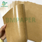 Caja de embalaje de alimentos resistente a la grasa Rollos de papel recubierto de Kraft PE marrón