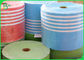 Rollo rayado impreso colorido del papel de pajas de beber de la tinta segura de la comida con 60g a 120g