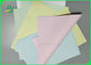 Hoja de papel sin carbono del color sin recubrimiento de 48g 50g para el banco liso
