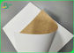 Acondicionamiento de los alimentos imprimible de papel del top de la categoría alimenticia 250gsm 300gsm de la parte posterior blanca de Kraft