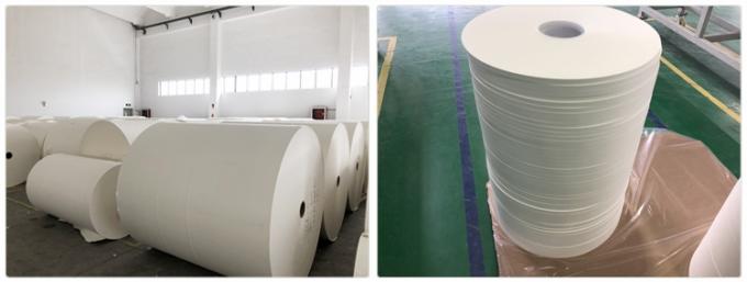 rollo blanco biodegradable del papel del arte de la categoría alimenticia 120gsm para producir la paja de papel