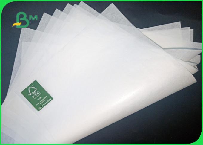 Resistencia da alta temperatura 45 de la categoría alimenticia y papel blanco de 50gram MG Kraft en rollo