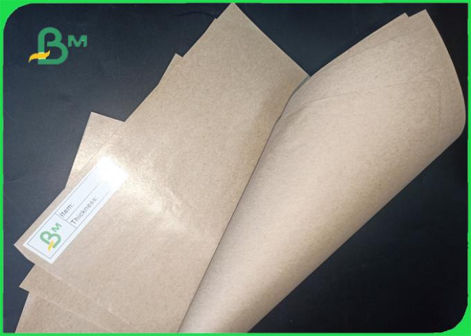 color marrón/blanco de la pulpa de madera 50gsm del papel puro de MG Kraft para el envasado de alimentos