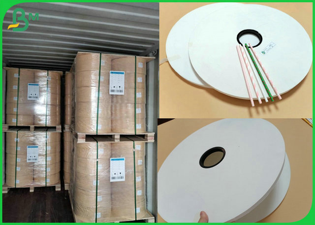 papel blanco 15m m abonable de 13.5m m 14m m Kraft para las pajas de beber del cóctel