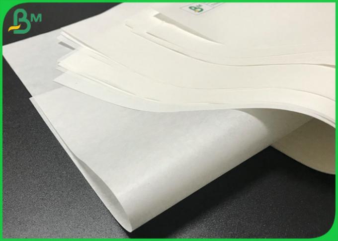 el papel blanco FDA de envasado de alimentos de 30G 35G certificó Kraft Rolls de papel para el embalaje del postre