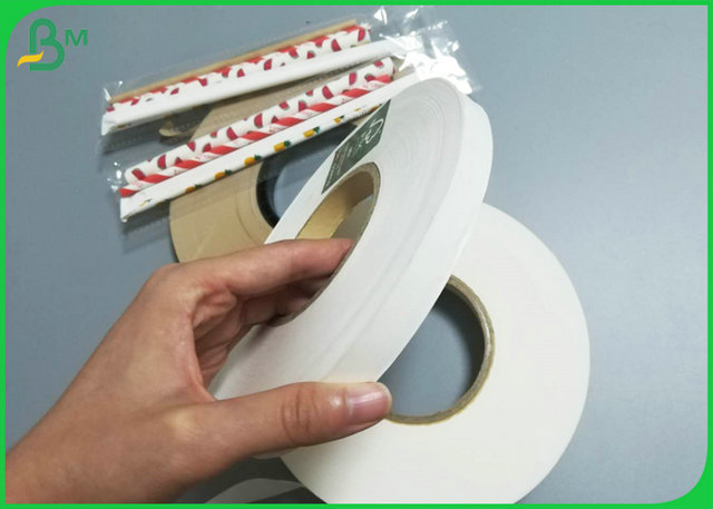 Certificación Straw Wrapping Kraft Paper 24g 28g 25m m de la categoría alimenticia 44m m en Rolls