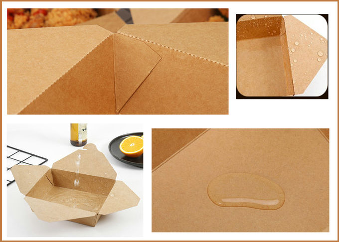 Categoría alimenticia papel reciclable de 300gsm + de 15g PE Brown para la prenda impermeable de las cajas del bocado