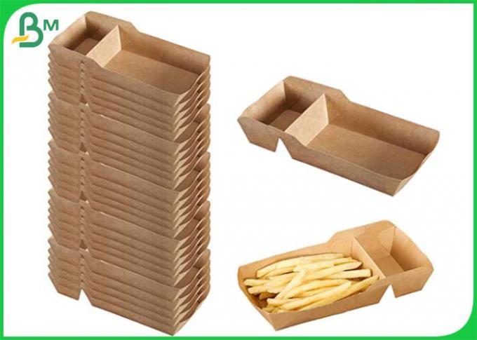 La categoría alimenticia PE cubrió el papel de 300g Kraft para la caja disponible de las patatas fritas