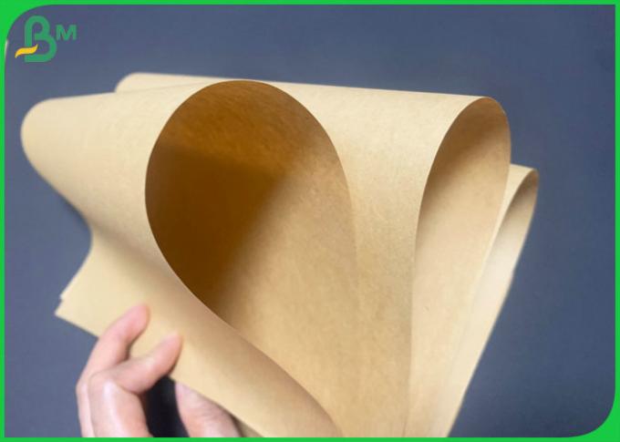 papel grande 60gsm de Brown Kraft de la categoría alimenticia del rollo de 700m m para hacer el bolso del pan
