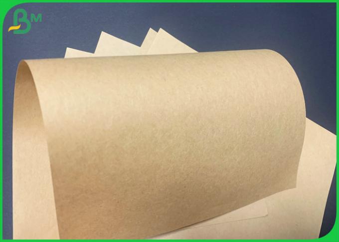 Anchura de papel lisa del rollo enorme 700m m de la categoría alimenticia 100gsm Brown Kraft
