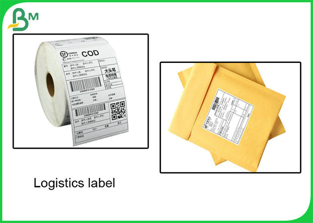 rollo de papel termal blanco del rollo 65GSM 70GSM 80GSM de 35Inch 47Inch para la etiqueta de la logística