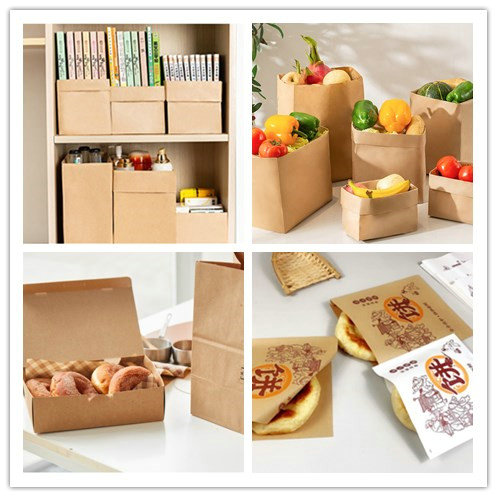 papel de categoría alimenticia de 1000m m 1100m m 60GSM 70GSM Brown Kraft para las bolsas de papel