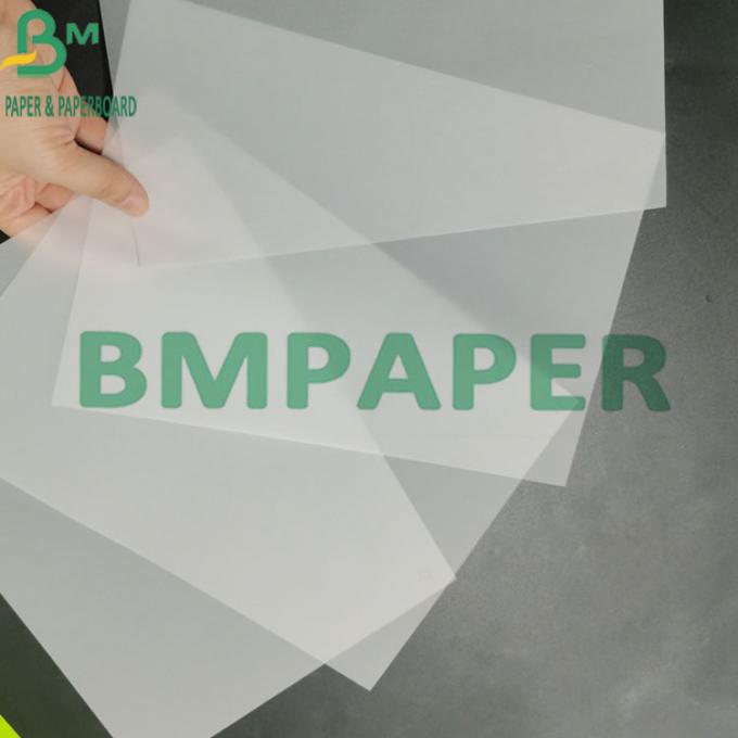 papel translúcido de papel semi transparente de trazado del peso ligero 50g para el dibujo