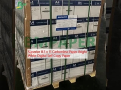 Superior 8.5 x 11 Papel sin carbono Blanco brillante Papel digital autocopiado
