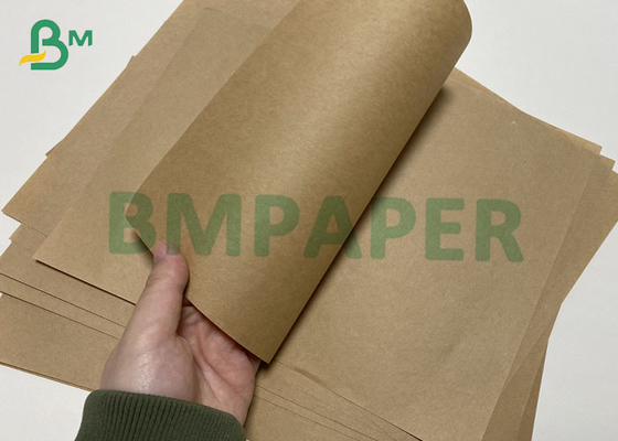 Papel de Kraft de saco extensible para la categoría alimenticia que empaqueta el color 70gsm de Brown