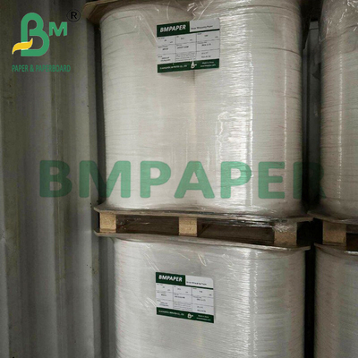 25 mm x 1000 m de calibre alimenticio pajas de envoltura Papel blanco con rollo Jumbo 28g