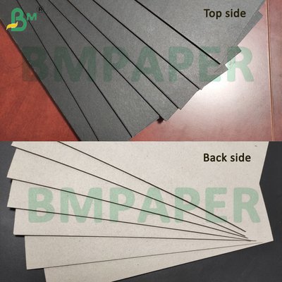 Ultra rigidez 2.0mm Color negro Blanco Color de cartón laminado con espalda gris