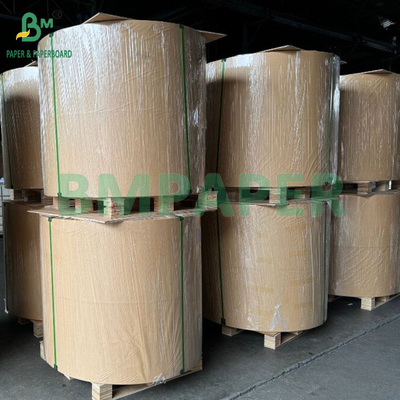 75 gramos de papel kraft marrón de alta resistencia a la tracción para hacer cuerdas de bolsas de papel