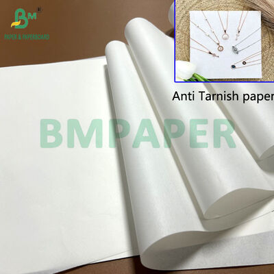 Papel de seda blanco anti-deslustre de 20x30 pulgadas y 17 gramos para envolver joyas
