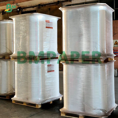 Papel laminado de tabaco de textura blanca de 19 g de grado alimenticio de 23 mm en rollos