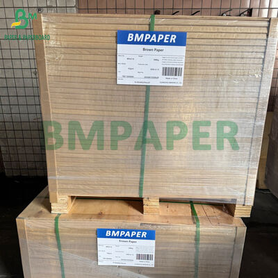 La alta máquina natural de la durabilidad 40GSM 60GSM Brown esmaltó el papel acanalado de Kraft