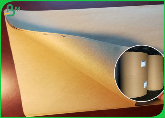 el buen Brown Kraft papel de 50GSM cubre el rizo anti impermeable a la grasa para la nuez que embala