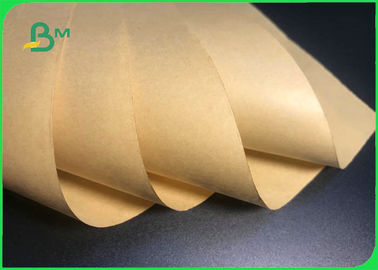 Papel de Kraft material de la pulpa de bambú de la Virgen 40gsm 50gsm para envolver los snacks