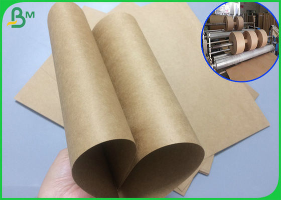 color de papel puro de Brown del rollo de 300gsm 350gsm Kraft con la anchura x los 200m de 600m m