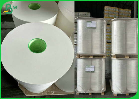 Color blanco de categoría alimenticia 24m m del AAA 25m m 26m m 27m m Straw Wrapping Paper With 28gsm