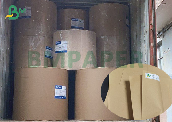 Anchura de papel de los rollos de jumbo de 70gsm Brown del arte semi extensible durable del cemento el 112cm