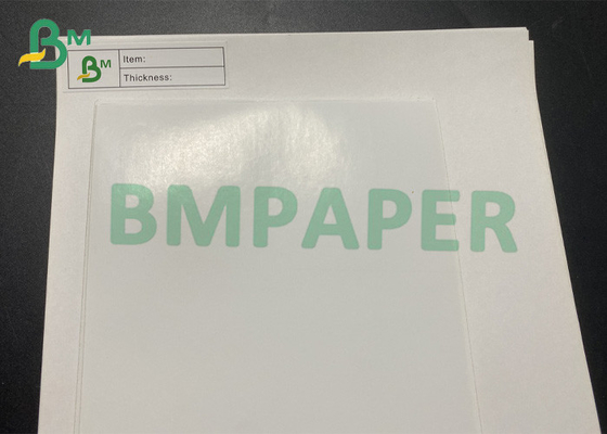 papel de etiqueta de impresión claro de papel de Adhensive del uno mismo revestido blanco del molde 80gsm