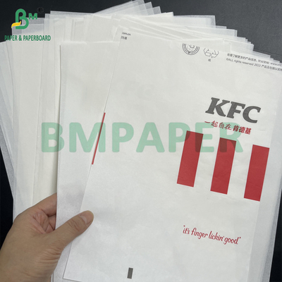 38 grs 40 grs Papel de envoltura para sándwiches blancos suave y a prueba de grasa Kit 3 Kit 5