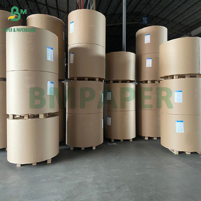 270 gr 300 gr Papel de bobina artesanal sin blanquear de gran formato para bolsas de compras 85cm 120cm