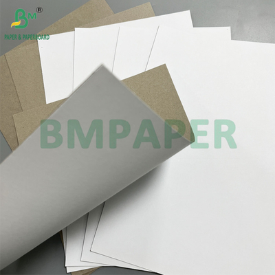 Buena rigidez 1000gm Blanco recubierto de espalda gris de doble placa de espesor