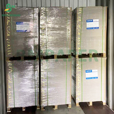 Buena rigidez 1000gm Blanco recubierto de espalda gris de doble placa de espesor