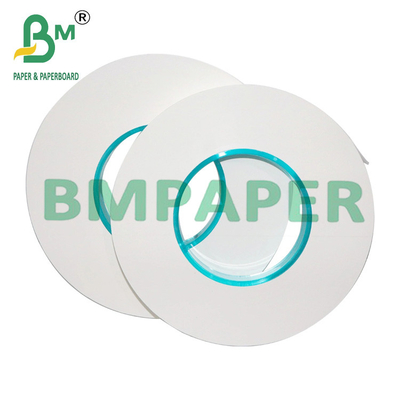 25 mm x 1000 m de calibre alimenticio pajas de envoltura Papel blanco con rollo Jumbo 28g