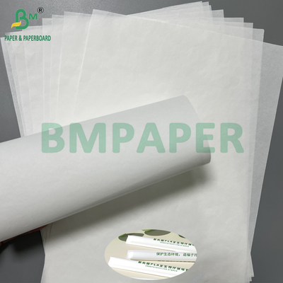 Buena capacidad de impresión 24 grs 28 grs Higiene de paja de envoltura Papel de sello térmico blanco
